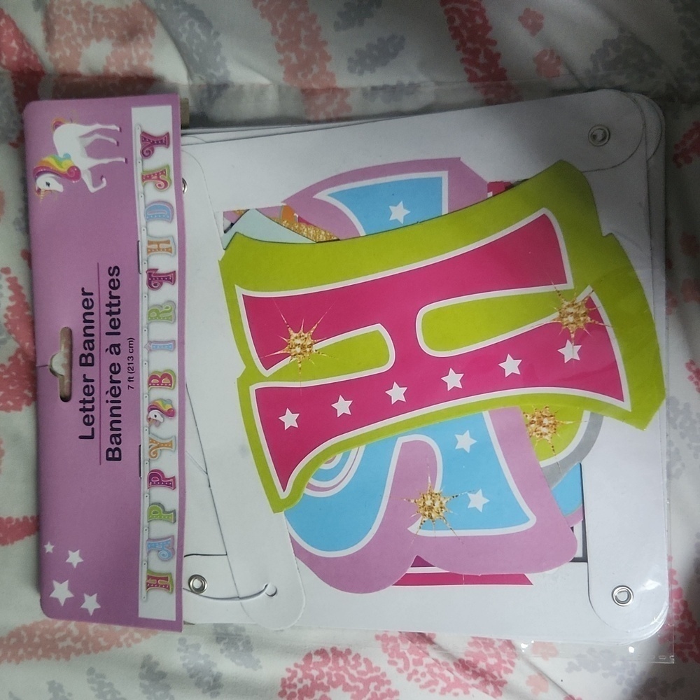 Unicorn Birthday Banner